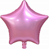 Розовая Шар Звезда 45см Сатин Pink 1204-0765