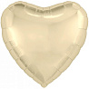 Золотая Шар сердце 45см Металлик Сhampagne 1204-0971