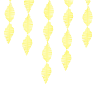 Желтая Гирлянда Бахрома креп, желтая 1404-0557
