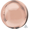 Розовое Золото Шар 3D СФЕРА 53см Металл Rose Gold 1209-0263