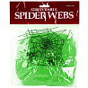 Паутина зеленая с 2мя пауками 1х1м