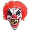  Маска Клоун зубастый с париком латекс 2001-7995