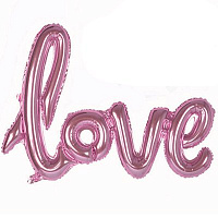 Love Бриллиант Шар фигура LOVE Pink 1207-3312