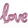 Love Бриллиант Шар фигура LOVE Pink 1207-3312