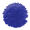 Синяя Помпон бумажный синий 40см/G 1412-0078
