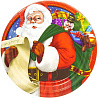 Дед Мороз Тарелки большие Санта, 8 штук 1502-2063