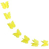  Гирлянда на нитке Бабочки желтая 2,2м 2001-6578