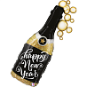Новый год Шар фигура HNY Бутылка шампанского 1207-5437