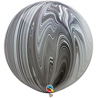 Черная Шар Qualatex30" Супер Агат Black White 1108-0470