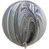 Черная Шар Qualatex30" Супер Агат Black White 1108-0470