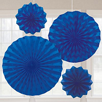Синяя Фант Br Rl Blue горош-шеврон блеск 4шт 1505-1454