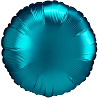 Бирюзовая Шарик без рисунка КРУГ 18" Сатин Aqua 1204-1164