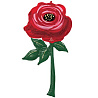Цветы Любимым Шар фигура Цветок Роза красная 1207-4598