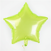 Многоцветное Ассорти Шар 18" Звезда кристалл green 1202-4000