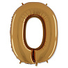 Буквы Шар БУКВА "О", 101см Gold 1207-1665
