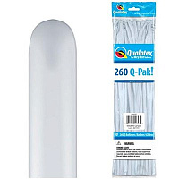 Белая Шары белые Qualatex ШДМ 260 White 1107-0418