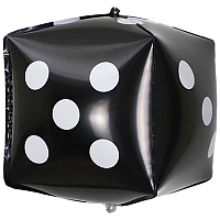 Казино К 3D КУБ 24" Кость игральная Black 1209-0479