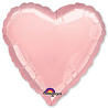 Розовая Шарик 45см сердце пастель Pink 1204-0223