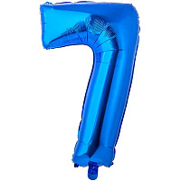 Цифры и числа Шар цифра "7", 66см Blue 1207-3684