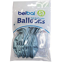 Голубая Шарик 32см, цвет 605 Хром Blue 12 штук 1102-2605