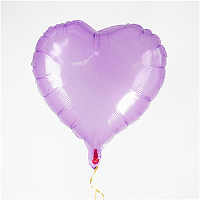 Многоцветное Ассорти Шар 18" Сердце кристалл violet 1202-3996