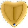 Золотая Г Б/РИС СЕРДЦЕ 4" Металлик Gold 5 1204-1470