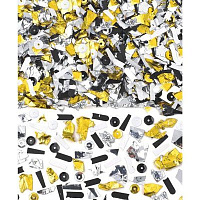 Вечеринка в стиле Black & Gold Конфетти Голливуд микс, 42гр 1501-3999