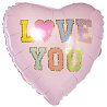  Б 18" LOVE YOU Сердце 1202-3961