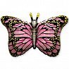Бабочки Шар фигура Бабочка крылья розовые 1207-3410