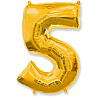 Цифры и числа Ф ЦИФРА 5  40" Gold  без УП 1207-4816