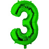 Цифры и числа Шар цифра "3", 66см Green 1207-4881