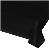 Черная Скатерть черная 140х275см 1502-6179