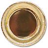Золотая Тарелки фольгирован золотая 23см, 6шт 1502-3083