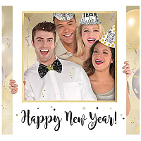 Новый год Селфи-рамка Happy New Year 76х89см 1501-6072