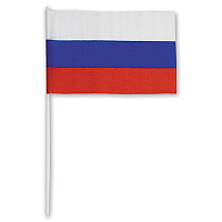 Россия, вперед! Флажок 30х50см Триколор 1501-0326