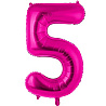 Цифры и числа Шар цифра "5", 101см Fuchsia 1207-2980