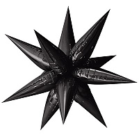 Черная Шар 3D ЗВЕЗДА 64см Составная Black 1209-0446