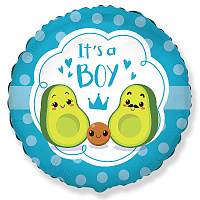Я родился Шарик 45см It's a BOY Авокадо 1202-3236