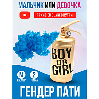 Мальчик или Девочка? Огнетушитель Гендер Пати 2л синий 1501-6511