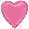 Розовая Шар Сердце 45см Пастель Rose 1204-1315