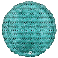 Голубая Шар 45см Пайетки Ocean Blue 1204-1152