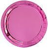 Розовая Тарелки блестящие розовые, 23см 1502-4856