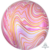 Мрамор Шар 3D СФЕРА 40см Мрамор Pink 1209-0328