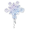  Шар фигура Новый год Снежинка 1207-0217