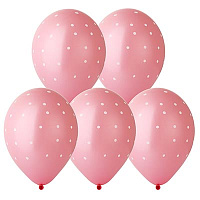 Горошек Шары 36см Горошек мелкий на розовом 1103-2202