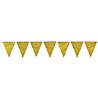Золотая Гирлянда-вымпел фольга золото, 10м 1505-1390