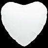 Белая Шар сердце 45см Пастель White 1204-0673