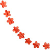  Гирлянда на нитке Цветочки оранж 2,2м 2001-6615