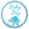 Детские Грёзы Шар 43см BABY BOY Слоник голубой 1202-3493