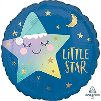 Я родился Шар 45см LITTLE STAR Звездочка спящая 1202-3275